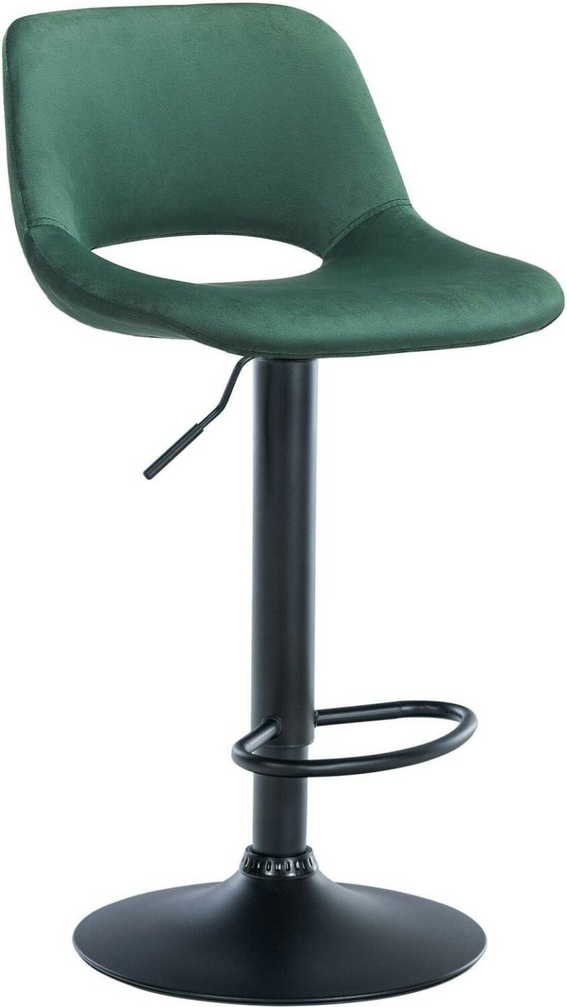 CLP Bar stool Camden velvet black green (324165) Mobili bar