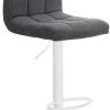 Mobili bar CLP Bar stool Calma fabric white light gray (322486)