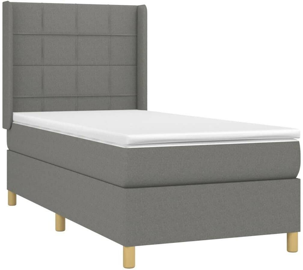 Letti vidaXL Box spring bed with mattress 80x200cm fabric (3131946)