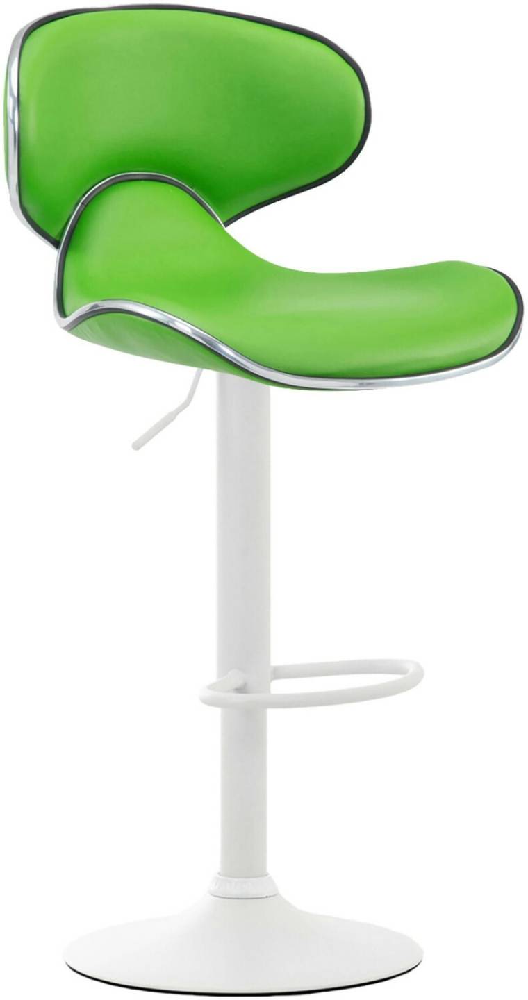 CLP Bar stool Las Vegas V2 white green (315591) Mobili bar