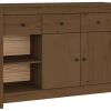 vidaXL Sideboard solid pine wood 100x74cm (814557) Cassettiere