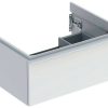 Mobili sottolavabo Geberit iCon vanity unit for washbasin with 1 drawer 59.2 x 24.7 x 47.6 cm white high-gloss white powder-coated (502310011)