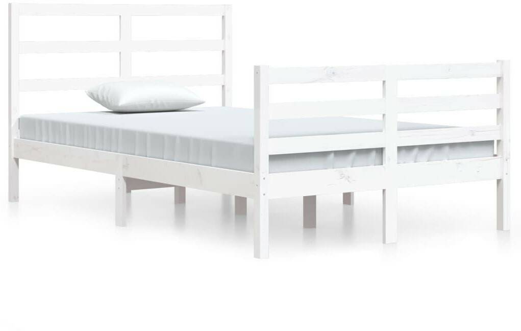 vidaXL Solid wood bed pine 120x200cm (3105002) Letti