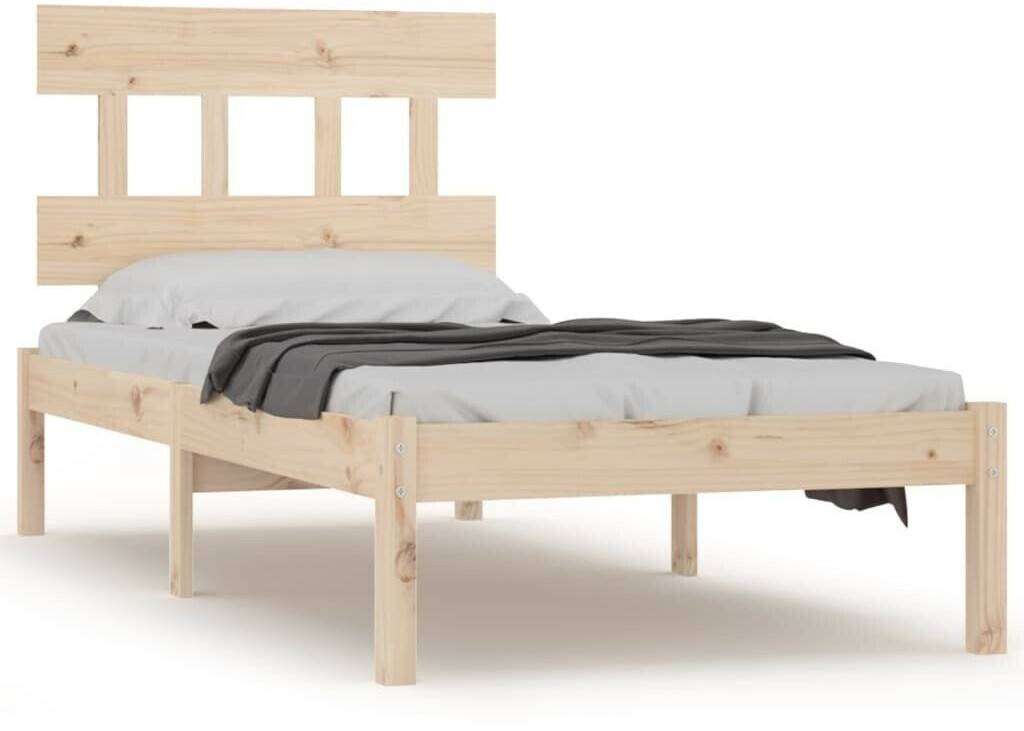 vidaXL Solid wood bed 90x190cm (3104703) Letti