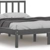 vidaXL Solid wood bed pine 120x200cm (3105068) Letti