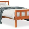 Letti vidaXL Solid wood bed with headboard pine 75x190cm (844389)