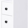 HomCom Bathroom Column Cabinet White Mobili da bagno