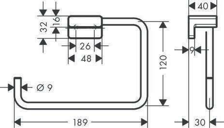 Accessori da bagno Hansgrohe 41754140