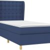 vidaXL Box spring bed with mattress 90x200cm fabric (3128819) Letti