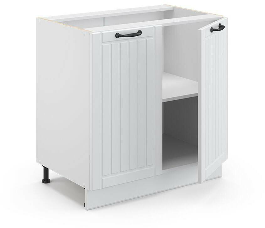 VICCO Base cabinet Fame-Line 80 cm white/white country house Mobili da cucina