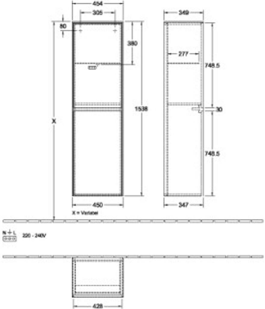 Mobili da bagno Villeroy & Boch Collaro (C03400FP)