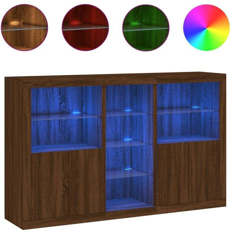 vidaXL Sideboard with LED lights 162x100cm (3209176) Cassettiere