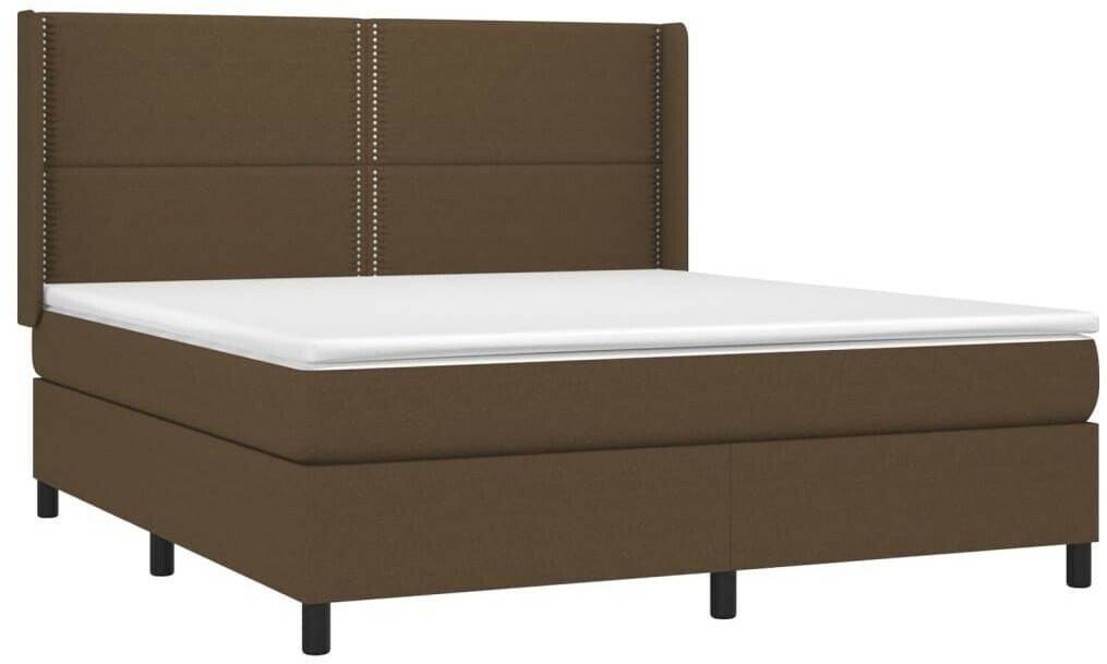 vidaXL Box spring bed with mattress 180x200cm fabric (3131372) Letti