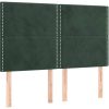 vidaXL LED headboard 144x5x118/128cm velvet (3122335) Letti