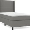 vidaXL Box spring bed with mattress 80x200cm fabric (3127838) Letti