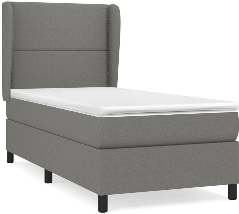 vidaXL Box spring bed with mattress 80x200cm fabric (3127838) Letti