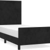 vidaXL Bed frame with headboard 100x200cm velvet (3125619) Letti