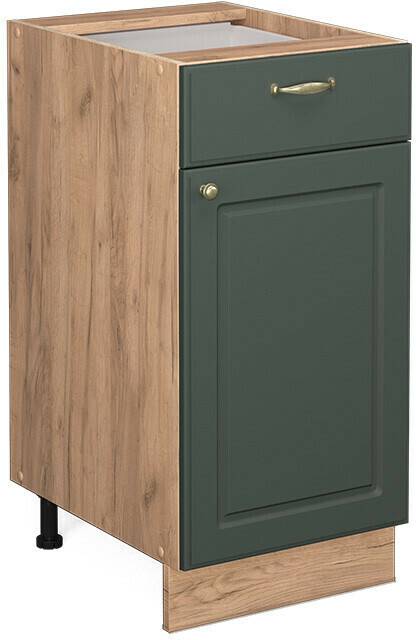 Mobili da cucina VICCO Drawer base cabinet Fame-Line 40 cm oak/green-gold country house