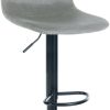 Mobili bar CLP Bar stool Divo velvet black gray (321703)