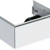 Mobili sottolavabo Geberit ONE vanity unit for washbasin with 1 drawer 59.2 x 26.6 x 47 cm white lacquered high gloss (505071001)