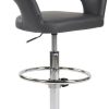 CLP Bar stool Jaen artificial leather gray (308816) Mobili bar