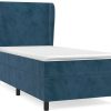 vidaXL Box spring bed with mattress 90x190cm velvet (3129067) Letti