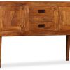 vidaXL Sideboard solid wood with honey finish 60x70cm (244682) Cassettiere