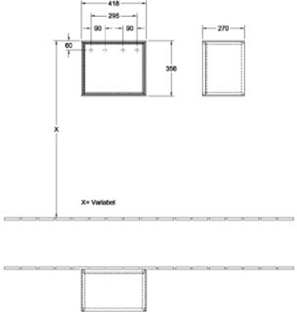 Mobili da bagno Villeroy & Boch Finion (FD10PDPC)