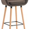 CLP Bar stool Grant fabric brown (102244703) Mobili bar