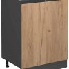 Mobili da cucina VICCO Base cabinet R-Line 60cm anthracite/oak without handles