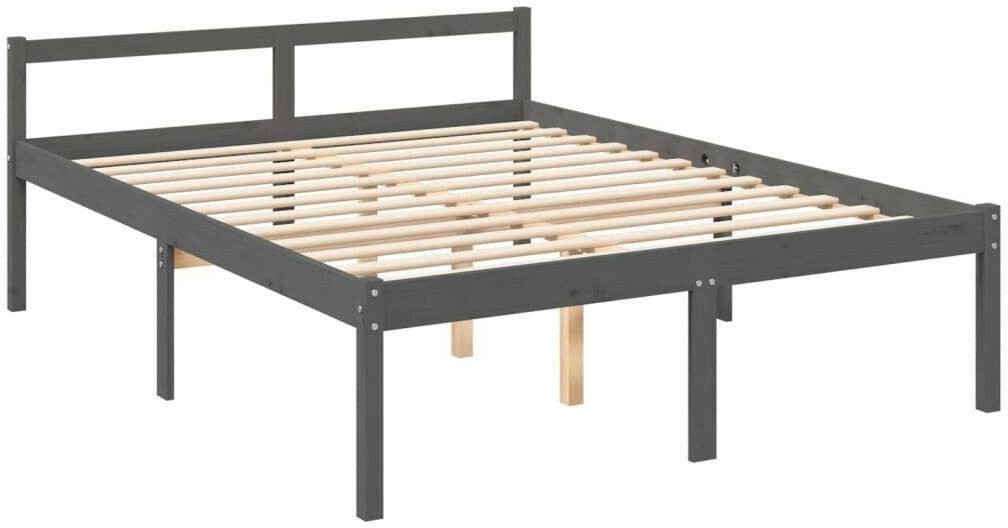 vidaXL Senior bed solid pine wood 150x200cm (810621) Letti