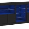 vidaXL Sideboard with LED lights 283x67cm (3209024) Cassettiere