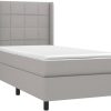 Letti vidaXL Box spring bed with mattress & LED 80x200cm fabric (3138269)