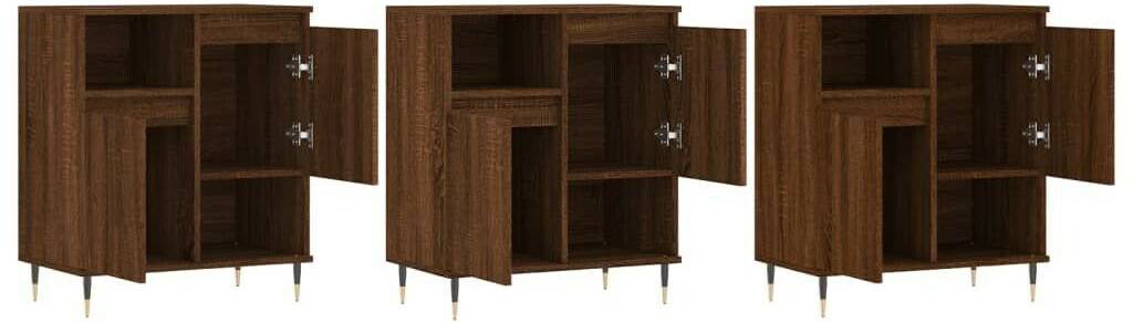 vidaXL Sideboards 3 pcs. wood material 180x70cm (3190148) Cassettiere