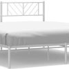 Letti vidaXL Bed frame with headboard metal 200x200cm (372235)