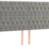 vidaXL Headboard with ears 183x16x118/128cm velvet (3119976) Letti