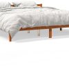 vidaXL Solid wood bed pine 180x200cm (844812) Letti