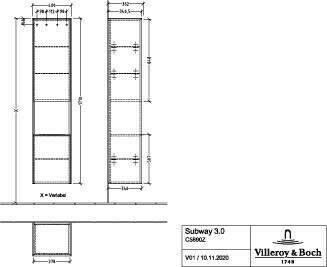 Villeroy & Boch C58900VE Mobili da bagno