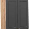 Mobili da cucina VICCO Wall cabinet Fame-Line 60 cm oak/anthracite-gold country house