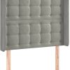 vidaXL Headboard with ears 103x16x118/128cm velvet (3120056) Letti