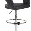 CLP Bar stool Jaen faux leather black (308811) Mobili bar