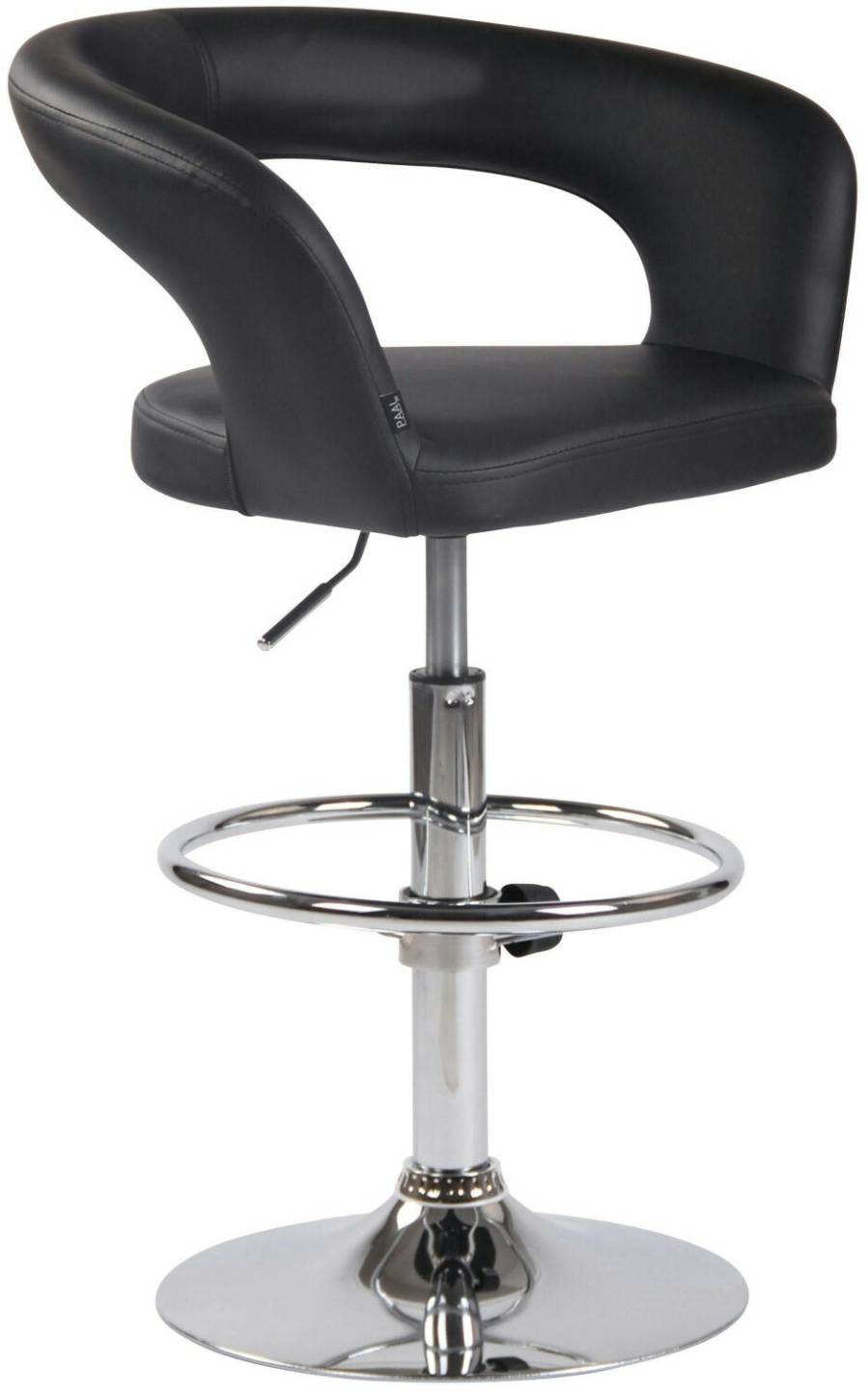 CLP Bar stool Jaen faux leather black (308811) Mobili bar