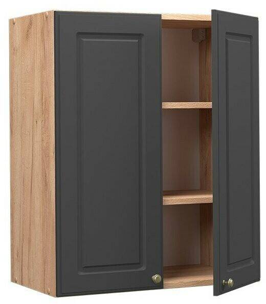 Mobili da cucina VICCO Wall cabinet Fame-Line 60 cm oak/anthracite-gold country house