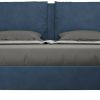 Letti ITYhome Letto senza rete imbottito 200x200 microfibra blu Appia blu