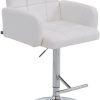 CLP Bar stool Los Angeles artificial leather white (1010502) Mobili bar