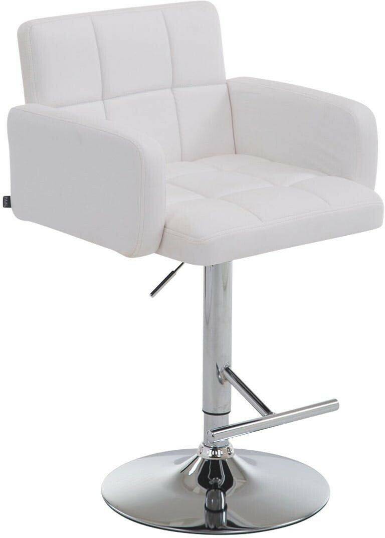 CLP Bar stool Los Angeles artificial leather white (1010502) Mobili bar