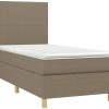 vidaXL Box spring bed with mattress 90x190cm fabric (3142141) Letti