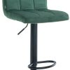 Mobili bar CLP Bar stool Peru velvet black green (322500)