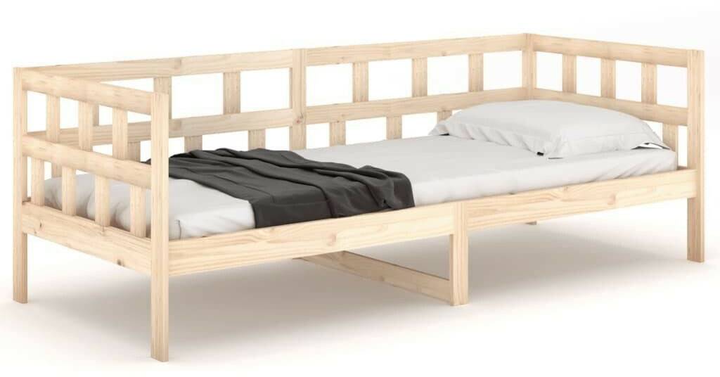 vidaXL Daybed solid pine wood 90x200cm (820207) Letti