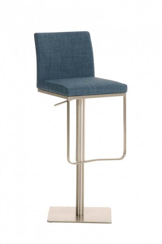 Mobili bar CLP Bar stool Panama fabricE fabric blue